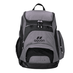 MOCHILA DE NATACIÓN AQUON GLOBAL 35 LITROS LISAS GRIS NEGRO