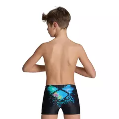 BOXER ARENA MULTI PIXELS JUNIOR MAXFIT ECO BLACK MULTI TURQUOISE (500) - comprar online