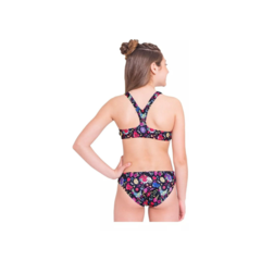 MALLA BIKINI NATACIÓN QUICKLY JUVENIL ESTAMPADA ART N1292 NEGRO - comprar online