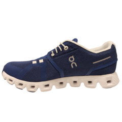 ZAPATILLAS ON CLOUD 5 MUJER RUNNING CLOUDTEC DENIM WHITE (901) - comprar online