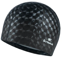 GORRA DE NATACIÓN KONNA PU ADULTO ALTO RENDIMIENTO NEGRO en internet