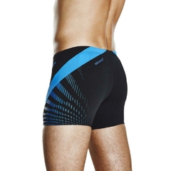 MALLA BOXER NATACIÓN SPEEDO CHEVRON SPLICE HOMBRE ENDURANCE+ NEGRO AZUL (558) en internet