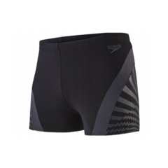 MALLA BOXER NATACIÓN SPEEDO CHEVRON SPLICE HOMBRE ENDURANCE+ NEGRO GRIS (552) - comprar online