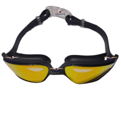 ANTIPARRA NATACIÓN HYDRO MIRROR 6.0 ADULTO ENTRENAMIENTO NEGRO NARANJA