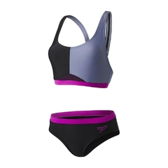 MALLA BIKINI NATACIÓN SPEEDO HYDRACTIVE MUJER ENDURANCE 10 NEGRO NARANJA (557) - SOLO NATACIÓN