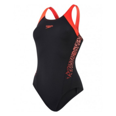 ENTERIZA SPEEDO BOOM SPLICE MUJER ENDURANCE+ NEGRO ROJO (559) en internet