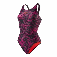 ENTERIZA NATACIÓN SPEEDO BOOM ALLOVER MUJER ENDURANCE 10 NEGRO ROSA (555) - comprar online