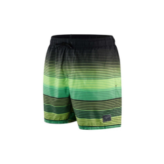 MALLA SHORT NATACIÓN SPEEDO WATERSHORT PLACEMENT LEISURE 16 NEGRO VERDE (554) - comprar online