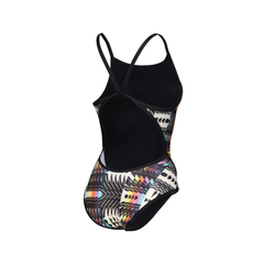 ENTERIZA NATACIÓN ARENA PATTERN SUPERFLY MAXLIFE ECO MUJER BLACK MULTI (550) - tienda online