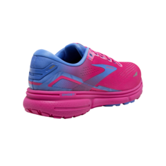 ZAPATILLAS BROOKS RUNNING GHOST 15 MUJER CUSHION NEUTRAL PINK GLO BLUE FUCHSIA (606) - SOLO NATACIÓN