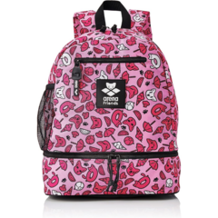 MOCHILA DE NATACIÓN ARENA FRIENDS JUNIOR 20 LITROS ESTAMPADA PINK (120)