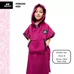 PONCHOS AQUON WINTER TOALLA JUNIOR NATACIÓN DEPORTES BORDÓ - comprar online