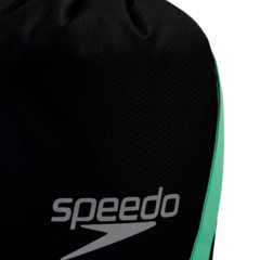 BOLSO MOCHILA NATACIÓN SPEEDO IMPERMEABLE 15 LITROS POOL BAG BLACK GREEN (027) - comprar online