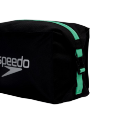 BOLSO DEPORTIVO SPEEDO POOL SIDE NATACIÓN 5 LT NECESSER BLACK GREEN (027) en internet