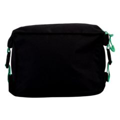 BOLSO DEPORTIVO SPEEDO POOL SIDE NATACIÓN 5 LT NECESSER BLACK GREEN (027) - SOLO NATACIÓN