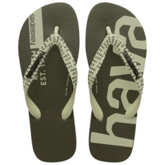 OJOTAS HAVAIANAS UNISEX TOP LOGOMANIA MIDTECH ORIGINALES PRETO (0090)