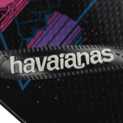 OJOTAS HAVAIANAS TOP TWIN FIN HOMBRE ORIGINALES PRETO PRETO (1069) en internet