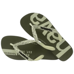 OJOTAS HAVAIANAS UNISEX TOP LOGOMANIA MIDTECH ORIGINALES PRETO (0090) - SOLO NATACIÓN