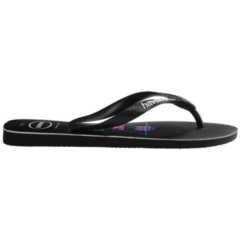 OJOTAS HAVAIANAS TOP TWIN FIN HOMBRE ORIGINALES PRETO PRETO (1069) - SOLO NATACIÓN