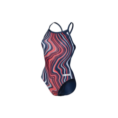 ENTERIZA NATACIÓN ARENA MARBLED LIGHTDROP MAXLIFE ECO MUJER NAVY RED MULTI (740) - comprar online