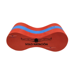 PULLBUOY FLOTADOR SOLO NATACIÓN 23 CM X 9 CM AZUL ROJO