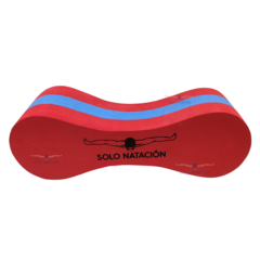 PULLBUOY FLOTADOR SOLO NATACIÓN 28 CM X 9 CM ROJO AZUL