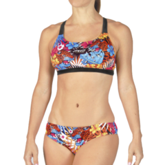 MALLA BIKINI NATACIÓN SPEED ANTICLORO ESTAMPADA ART 161 RAINFOREST (L3)