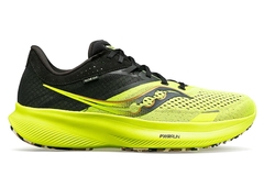 ZAPATILLAS SAUCONY RUNNING RIDE 16 HOMBRE PISADA NEUTRAL CITRON BLACK