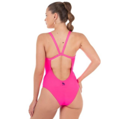 MALLA ENTERIZA NATACIÓN QUICKLY MUJER LISA BRETEL FINO S10 ROSA - comprar online