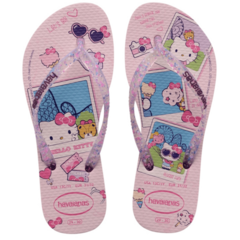 OJOTAS HAVAIANAS KIDS SLIM HELLO KITTY NIÑA ROSA BALLET (0076)