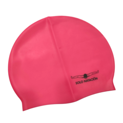 GORRA SOLO NATACIÓN SOFT CAP SILICONA LISA ADULTO ROSA