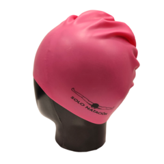 GORRA SOLO NATACIÓN SOFT CAP SILICONA LISA ADULTO ROSA en internet