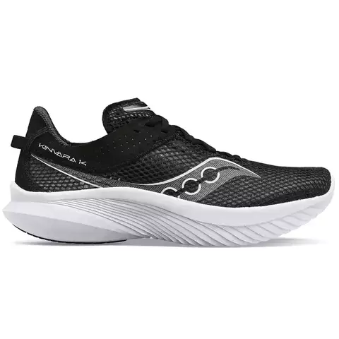 ZAPATILLAS SAUCONY RUNNING KINVARA 14 MUJER PISADA NEUTRA WHITE BLACK