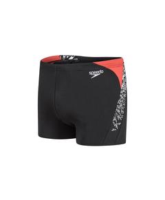 BOXER SPEEDO BOOM SPLICE HOMBRE ENDURANCE+ NEGRO ROJO (559) - SOLO NATACIÓN