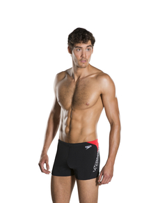 BOXER SPEEDO BOOM SPLICE HOMBRE ENDURANCE+ NEGRO ROJO (559) - comprar online