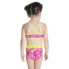 MALLA BIKINI NATACION NIÑA SPEEDO STARFIZZ ESSENTIAL FUCSIA BLANCO (465) - comprar online