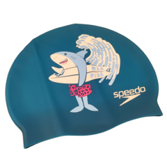 GORRA SPEEDO SLOGAN PRINT JUNIOR PETROLEO CELESTE BLANCO (064) en internet