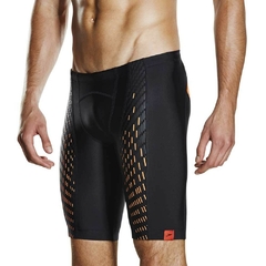 CALZA SPEEDO FIT POWERMESH PRO HOMBRE POWERFLEX+ NEGRO NARANJA (557) - tienda online