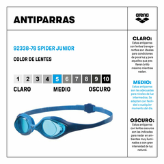 ARENA SPIDER JUNIOR BLUE LIGHT BLUE (78) - comprar online