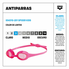 ANTIPARRAS ARENA SPIDER KIDS 2-5 AÑOS PINK FREAKROSE PINK (203) - comprar online