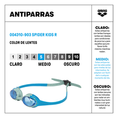 ANTIPARRAS ARENA SPIDER KIDS 2-5 AÑOS BLUE GREY BLUE (903) RECYCLED MATERIALS - comprar online