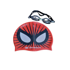 SET ANTIPARRA Y GORRA NATACIÓN KONNA JUNIOR PACK SPIDERMAN