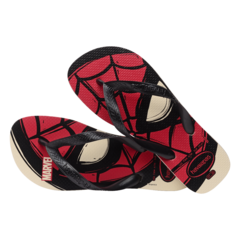 OJOTAS HAVAIANAS TOP MARVEL LOGOMANÍA HOMBRE SPIDER MAN BEIGE (0121) en internet