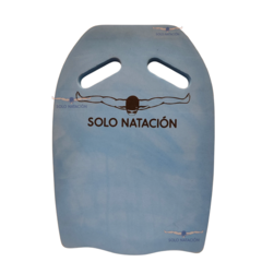TABLA SOLO NATACIÓN CON AGARRE KICKBOARD CELESTE AZUL