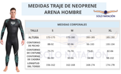 TRAJE DE NEOPRENE ARENA POWERSKIN STORM WETSUIT HOMBRE - SOLO NATACIÓN