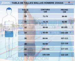 SLIP ZOGGS COTTESLOE RACER HOMBRE ECOLAST+ BLACK - SOLO NATACIÓN