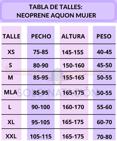 TRAJE DE NEOPRENE AQUON NATACIÓN TRIATLÓN 3.2 MUJER - SOLO NATACIÓN