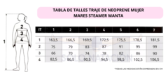 TRAJE NEOPRENE MARES STEAMER MANTA MUJER 2.2MM - SOLO NATACIÓN