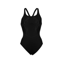 ENTERIZA NATACIÓN ARENA TEAM SWIM PRO SOLID MUJER MAXLIFE BLACK WHITE (550) - tienda online