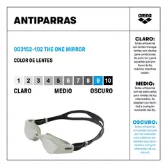 ARENA THE ONE MIRROR SILVER JADE BLACK (102) - comprar online
